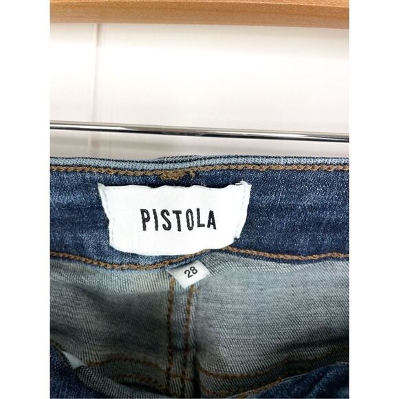 Pistola | Arielle Revolve Mid Rise‎ Dark Wash Stretchy Skinny Jeans 28 - Picture 3 of 11